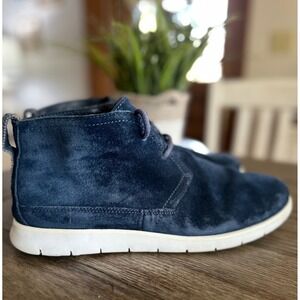 UGG Feamon Men's Blue Suede Round Toe Chukka Boots Mens Size 10